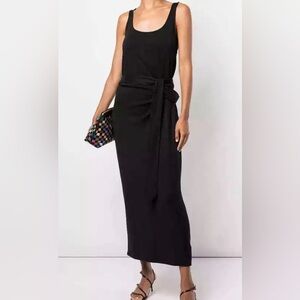 Vince cotton tie waist tank dress